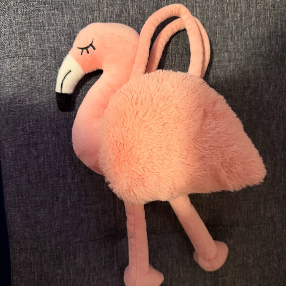 Plush Flamingo Handbag